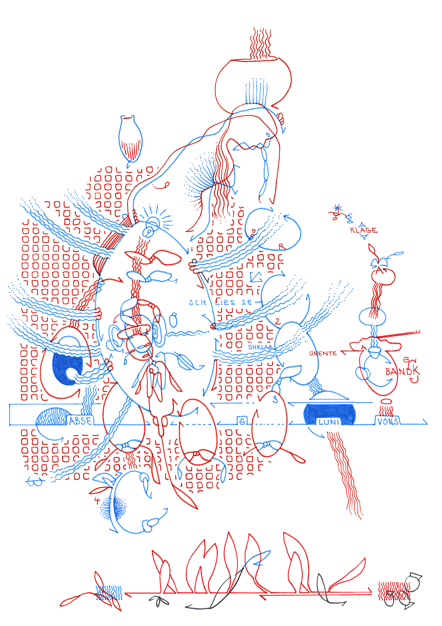 Hannes Kater: Tageszeichnung (Zeichnung/drawing) vom 08.02.2023 (1414 x 2000 Pixel)