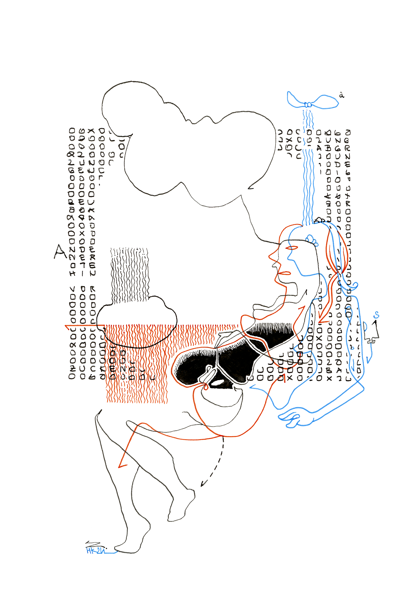 Hannes Kater –Tageszeichnung (Zeichnung/drawing) vom 15.05.2024 (1414 x 2000 Pixel)