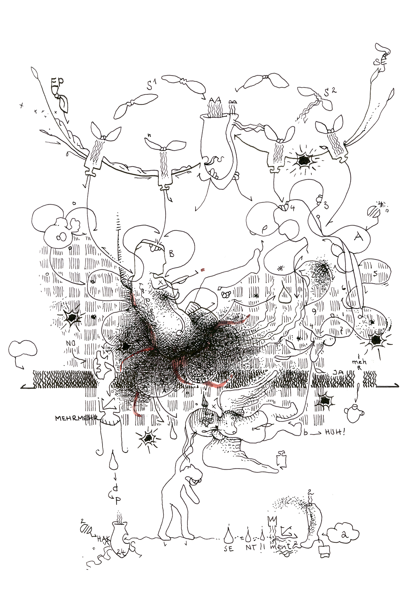 Hannes Kater –Tageszeichnung (Zeichnung/drawing) vom 21.10.2024 (1414 x 2000 Pixel)