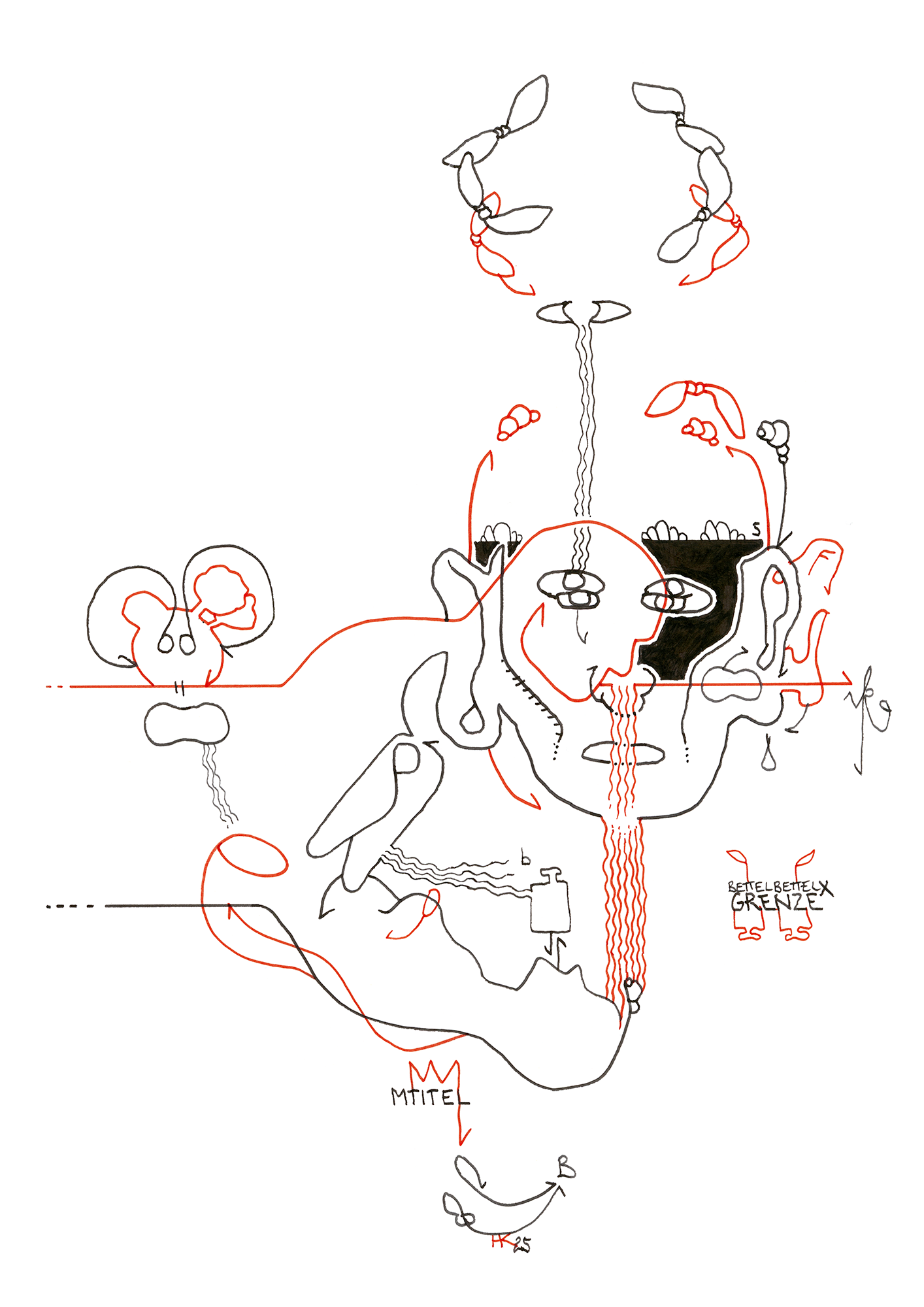 Hannes Kater –Tageszeichnung (Zeichnung/drawing) vom 19.05.2025 (1414 x 2000 Pixel)