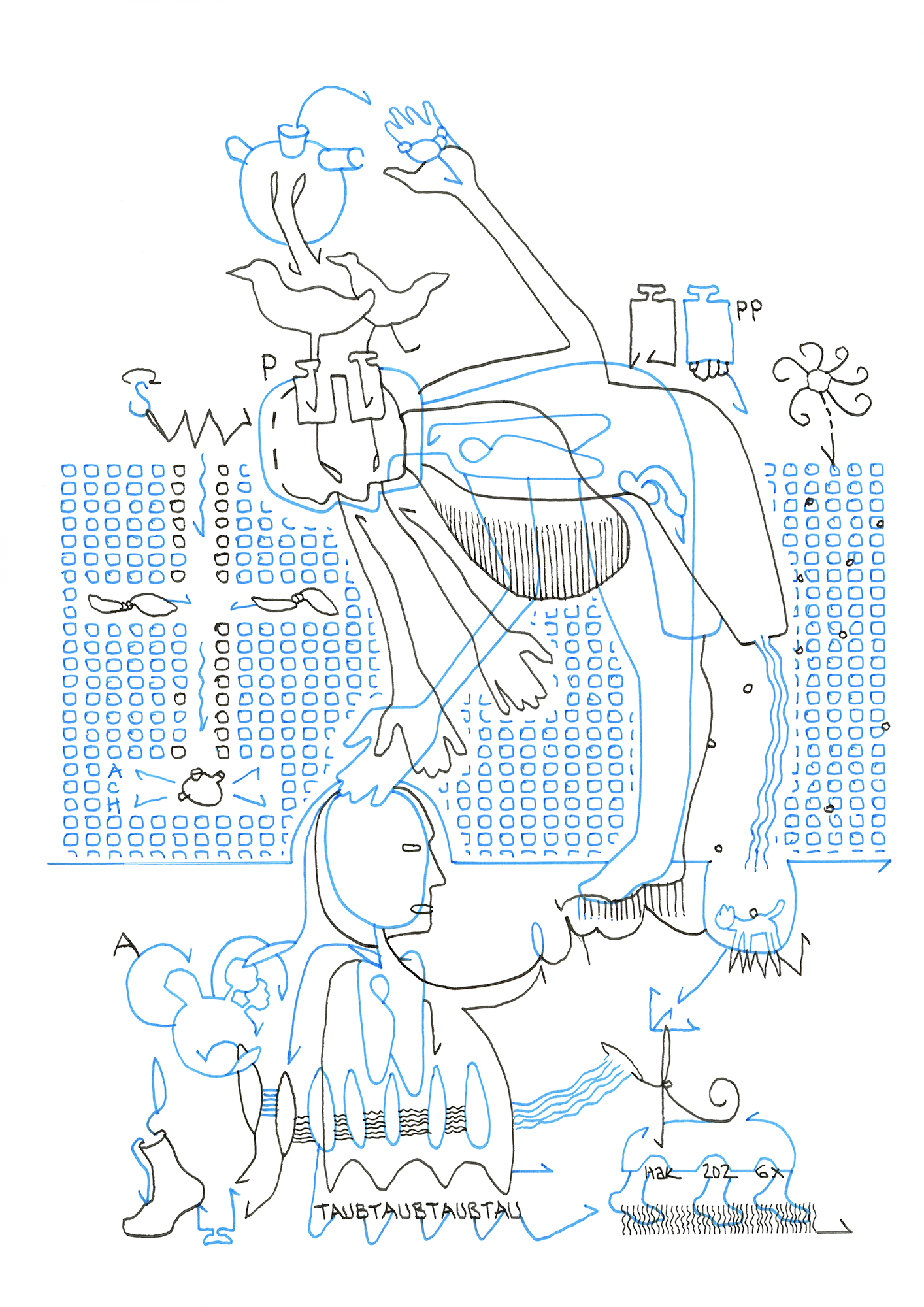 Hannes Kater  Tageszeichnung (Zeichnung/drawing) vom 18.03.2026 (1414 x 2000 Pixel)