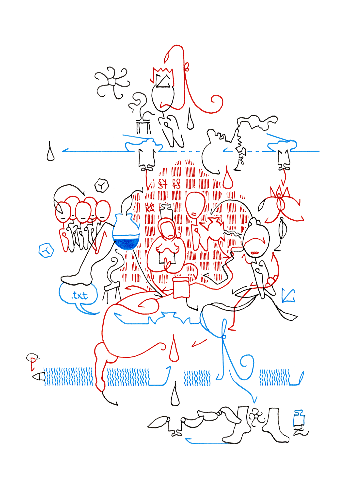 Hannes Kater  Ziehungszeichnung (Zeichnung/drawing) vom 04.08.2026 (1414 x 2000 Pixel)