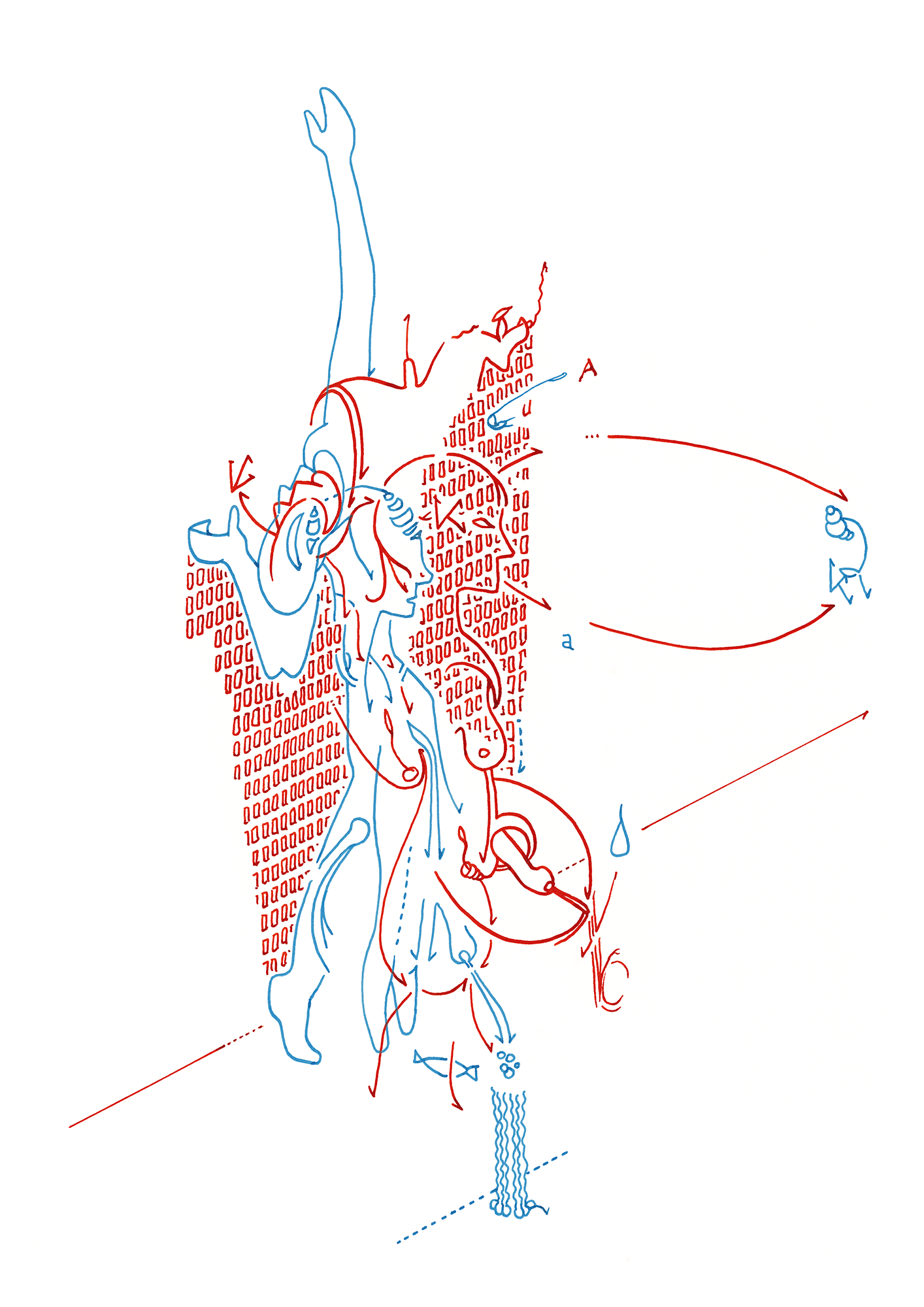 Hannes Kater  Tageszeichnung (Zeichnung/drawing) vom 17.10.2015 (1414 x 2000 Pixel)