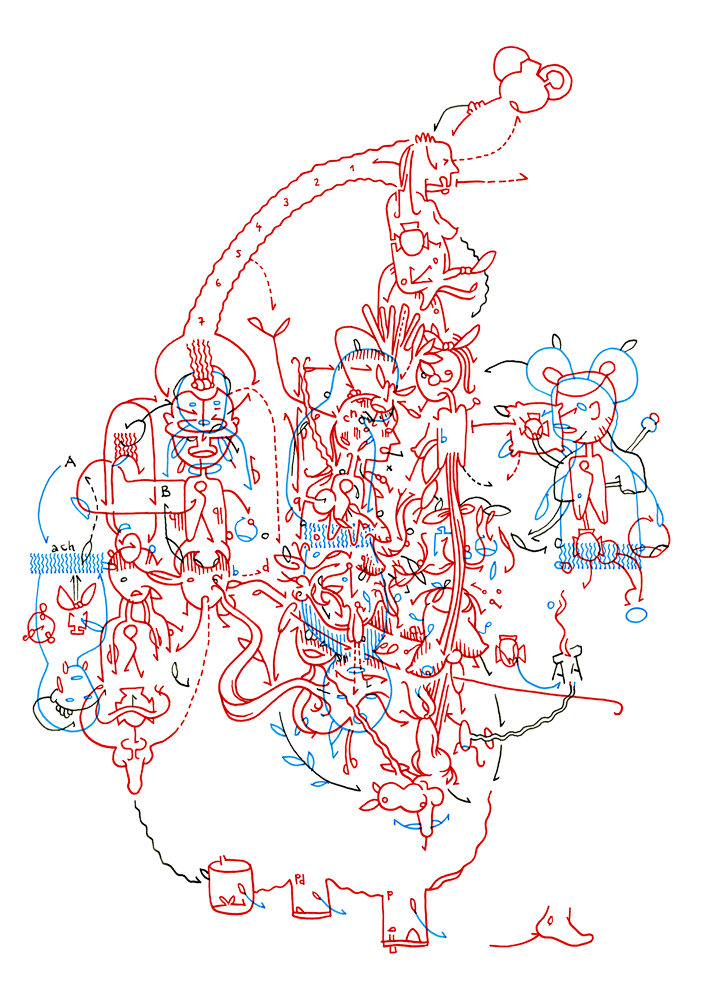 Hannes Kater: Tageszeichnung aus dem Jahr 2015