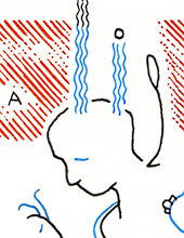 Hannes Kater – Detail einer Zeichnung aus dem Oktober 2025