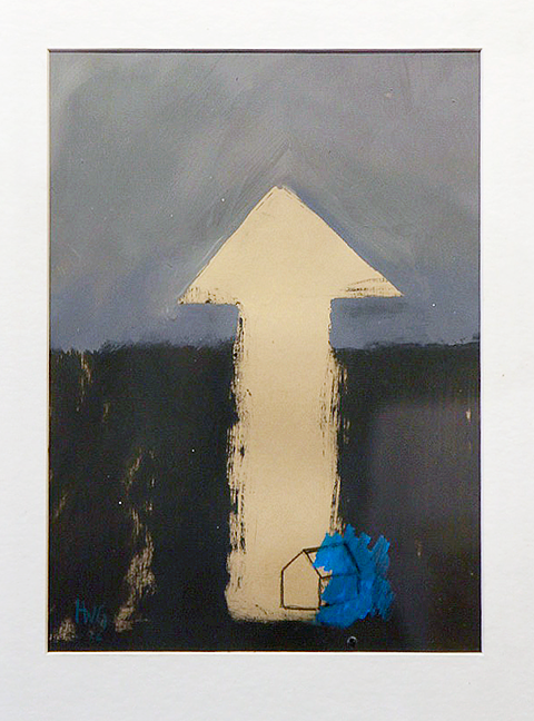 Hans Gernoth: DALANG. Acryl auf Papier, 21 cm x 30 cm, 2022